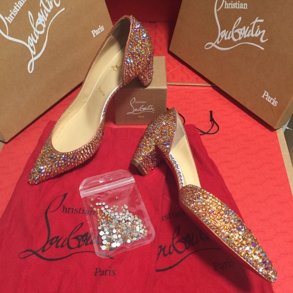 *SOLD* Louboutin Swarovski Strass 60mm heels - Picture 3 of 12